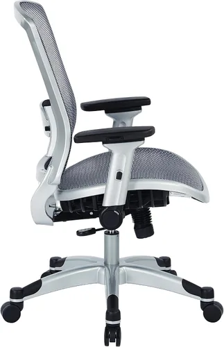 Miniatura 5 de Space Seating Silla de oficina de rejilla de aire ejecutiva serie 317 con respaldo de malla transpirable, soporte lumbar, control de inclinación