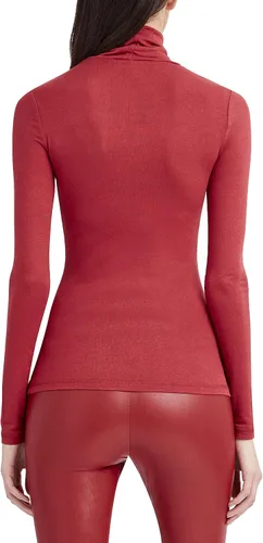 Miniatura 3 de BCBGMAXAZRIA Camiseta de manga larga con cuello alto para mujer