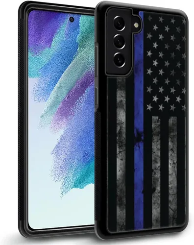 Miniatura 14 de DJSOK Funda compatible con Samsung Galaxy S22 Ultra, diseño con patrón de parachoques trasero, esquinas reforzadas contra arañazos, esquinas Bandera