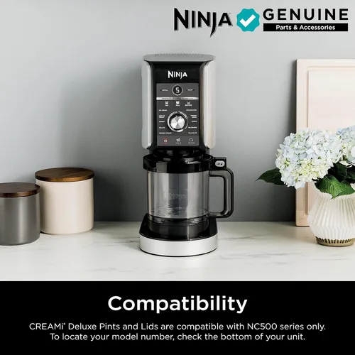 Miniatura 3 de Ninja Creami Deluxe - Paquete de 2 pintas compatibles con máquinas de helados Creami Deluxe serie NC500, pintas Ninja auténticas, sin BPA y aptas