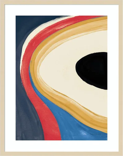 Miniatura 11 de Amanti Art Framed Wall Art Print 21x17 In the Groove II Retro by Danhui Nai, Abstract Wall Art, Modern Contemporary Decor, Small Poster Painting