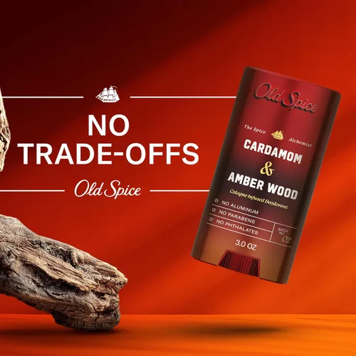Miniatura 6 de Old Spice The Spice Alchemist Collection, desodorante sin aluminio para hombres, aroma infundido de colonia 24/7, fórmula sin intercambio, libre