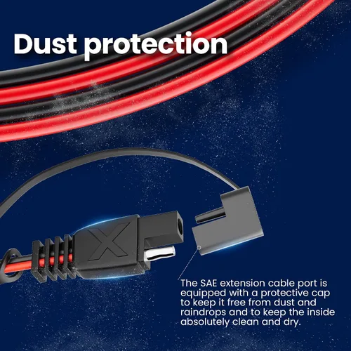 Miniatura 7 de POWOXI Cable de extensión SAE de 15 pies de desconexión rápida, cables solares, conector SAE para panel solar, automotriz, RV, motocicleta, tractor