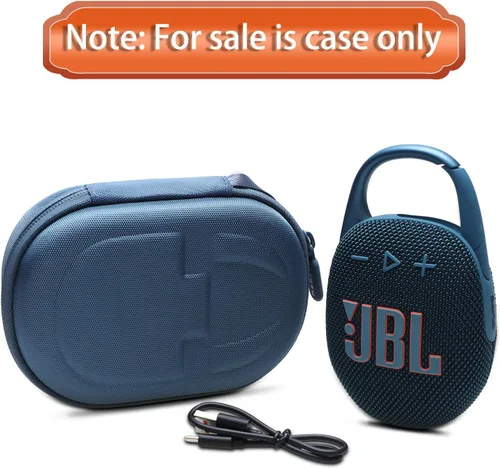 Miniatura 9 de LTGEM - Funda compatible con altavoz Bluetooth JBL Clip 4/5 Ultra portátil, impermeable, a prueba de polvo, color azul
