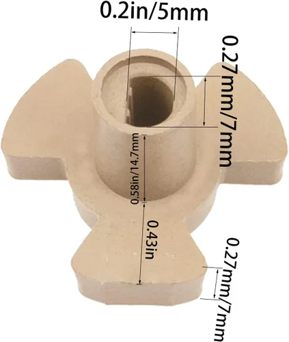 Miniatura 3 de 1 juego de acoplador giratorio para microondas y placa de vidrio, anillo de rueda de soporte de rueda de diámetro exterior de 7 pulgadas/7.008 in