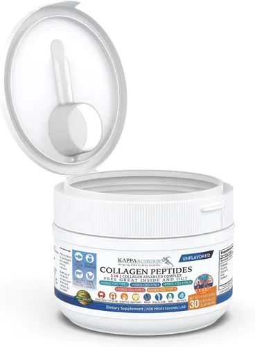 Miniatura 6 de KAPPA NUTRITION Péptidos de colágeno en polvo, complejo avanzado multicolágeno 5 en 1 con péptidos de colágeno hidrolizados, soporta la piel