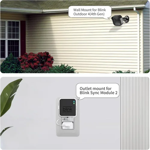 Miniatura 6 de Paquete de 3 soportes de pared para Blink Outdoor 4 (4.ª generación) y exteriores (3ª generación), carcasa protectora resistente a la intemperie