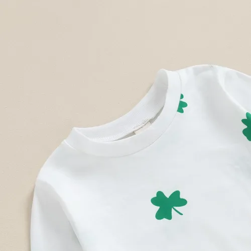 Miniatura 4 de Ropa para el día de San Valentín para bebé, sudadera de manga larga con letras, pantalones deportivos elásticos para otoño e invierno