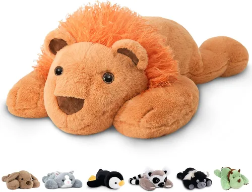 Miniatura 21 de Niuniu Daddy Animales de peluche con peso de ajolote azul de 24 pulgadas 5 libras para niños, adultos, niñas, niños, juguete de peluche gigante
