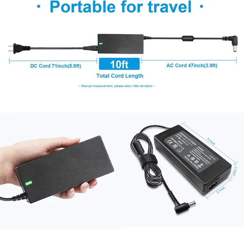 Miniatura 3 de Cable de alimentación para Sony Bravia TV KDL-55 KDL-48 KDL-42 KDL-40 KDL-40 KDL-32 W700B W600B W800B KDL-40R510C KDL-40W650D KDL48W590B KDL55W655B