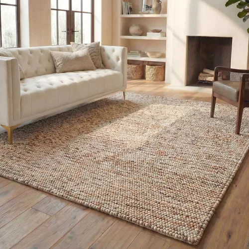 Miniatura 76 de SAFAVIEH Natura Collection - Alfombra decorativa, 2 x 3 pies, color beige, mezcla de lana hecha a mano, diseño texturizado, ideal para pasillo