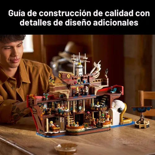 Miniatura 3 de LEGO One Piece The Baratie Juego de Construcción de Restaurante Flotante para Adultos - Bloques de Construcción Coleccionables para Fanáticos