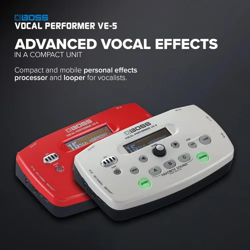 Miniatura 2 de Boss VE-5 procesador de efectos, ejecutante vocal Rojo