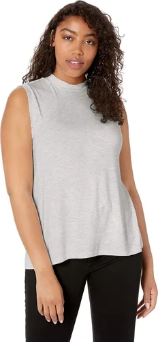 Miniatura 2 de Daily Ritual Womens Jersey Sleeveless Boxy Mock-Neck Shirt Available in Plus