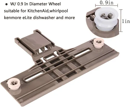 Miniatura 3 de Piezas de estante superior para lavavajillas W10350376 y W10195840 y W10195839 para lavavajillas Kenmore Elite 665, lavavajillas Whirlpool