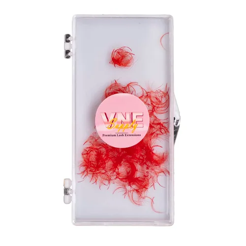 VNE - Extensiones de pestañas coloridas con 500 abanicos, abanicos de volumen prefabricados, extensiones de pestañas de colores, volumen ruso 6D,
