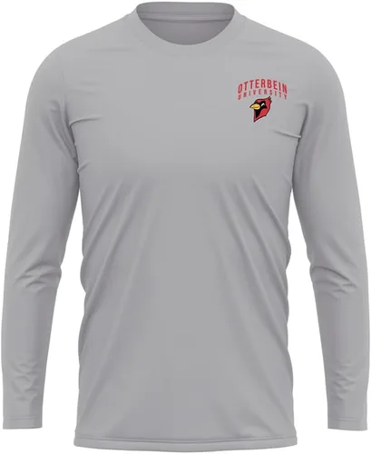 Miniatura 381 de Camisa deportiva de manga larga oficial de la NCAA Collegiate para hombre, con logotipo en el pecho izquierdo, colección Athletic Heather