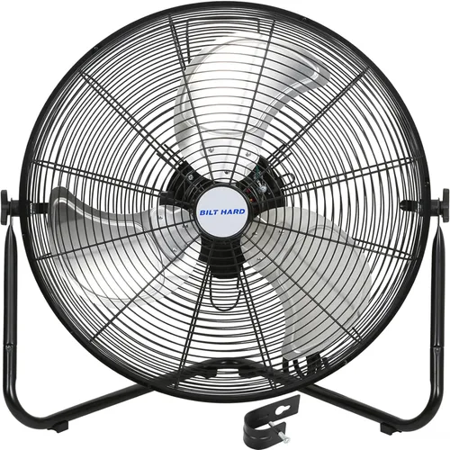 Miniatura 8 de BILT HARD Ventilador de piso de alta velocidad de 4600 CFM de 20 pulgadas, ventilador de metal resistente de 3 velocidades con sistema de montaje