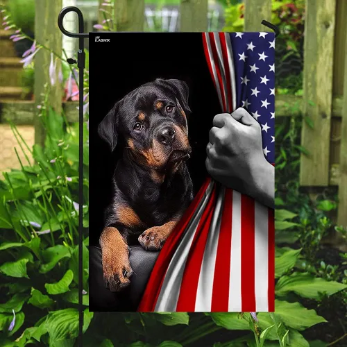 Miniatura 22 de FLAGWIX Banderas de perro patriota americano, bandera de perro labrador retriever de doble cara, decoración para el hogar, exterior, bandera