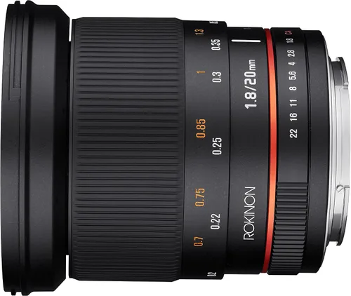 Miniatura 3 de Rokinon Lente gran angular de 0.787 in f/1.8 AS ED UMC para cámaras de lente intercambiables Fuji X Mount
