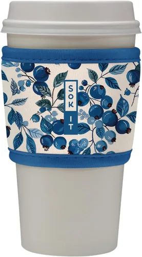 Miniatura 155 de Sok It HotSok Coffee & Tea - Funda de neopreno con aislamiento reutilizable (floral abstracto)