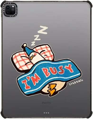Miniatura 28 de CASETiFY Estuche de impacto para iPad Pro 12.9" (3ª/4ª/5ª/6ª generación) - Libro de composición Brachio - Negro transparente