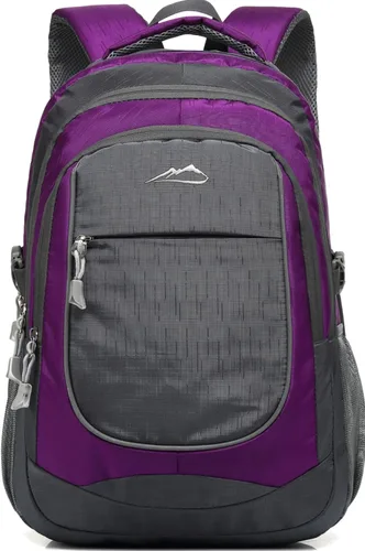 Miniatura 12 de ProEtrade Mochila para universidad, viajes, negocios, senderismo, apta para laptop de hasta 15.6 pulgadas, Negro, 15,6 pulg., Mochilas Daypack