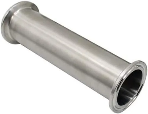 Miniatura 2 de Tubo de carrete sanitario Tri Clamp Tube 2 pulgadas de longitud con 1.5 pulgadas Tri Clamp 1.988 in Férula Brida 304 Tubo redondo sin costura