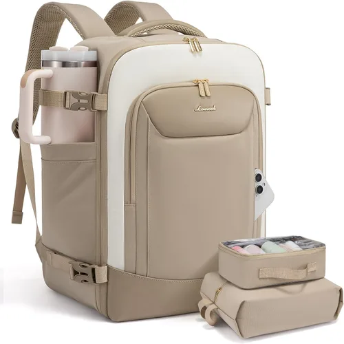Miniatura 11 de LOVEVOOK Mochila de viaje de 40 L para mujeres y hombres, mochila grande de mano para aviones, bolsa de viaje para artículos personales de la TSA