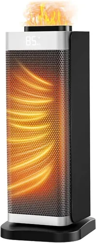 Calentadores de espacio para uso en interiores, calentador de espacio portátil con humidificador/luz ambiental, calentadores eléctricos seguros para