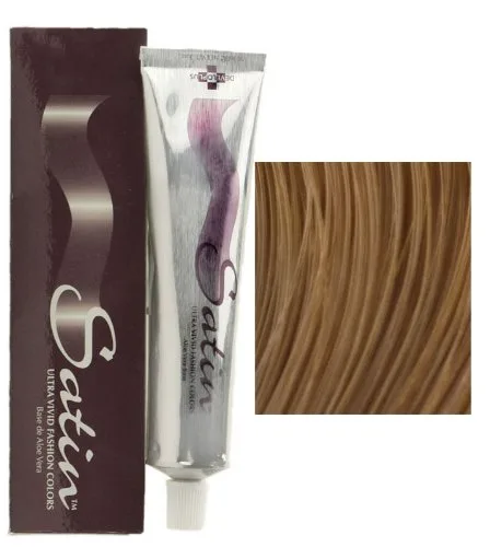 Satin Ultra Vivid Fashion Colors - Tinte para el cabello rubio cobre dorado claro 8GC, 3 onzas, tinte permanente para el cabello serie Gold Cobre,