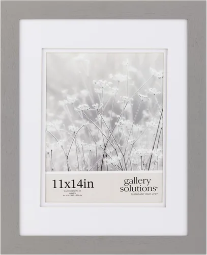 Miniatura 22 de Gallery Solutions - Marco de fotos negro plano de 8 x 10 pulgadas - Soporte de mesa o pared - Para fotos de 5 x 7 pulgadas con doble paspartú blanco