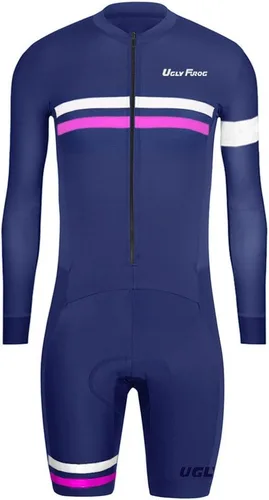 Miniatura 23 de UGLY FROG Traje de triatlón para hombre de manga corta Jersey de piernas cortas Skinsuit Tri Kit Ciclismo Skinsuit Team Bike Ropa