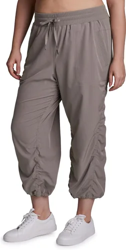 Miniatura 11 de RBX Active - Pantalón capri con cordón ajustable para mujer, talla grande, ligero, tejido
