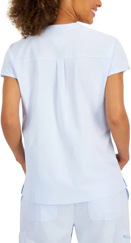 Miniatura 3 de Hanes Camiseta quirúrgica ComfortFit elástica con cuello mandarín para mujer