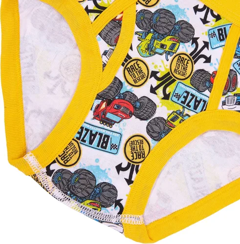 Miniatura 7 de Ropa interior con licencia para niños Mickey Mouse Blaze Cars Paw Patrol Marvel Toy Story paquete de 8 calzoncillos de tamaño para bebésniños