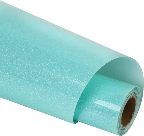 Miniatura 16 de Guangyintong - Rollos de vinilo de transferencia de calor con brillo dorado, 30,5 cm x 1,5 metros, vinilo para planchar, para camisetas, fácil