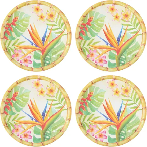 Miniatura 9 de UP Platos redondos de postre de melamina de bambú, platos pequeños para servir, para aperitivos, aperitivos y guarniciones, blanco, 6 pulgadas