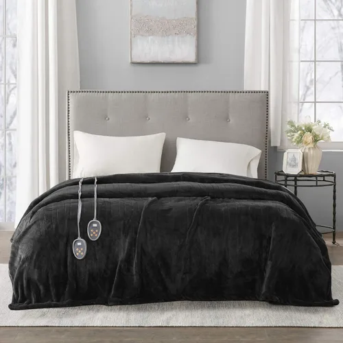 Miniatura 25 de Manta eléctrica térmica Beautyrest para clima frío, manta térmica de calentamiento rápido, apagado automático, prácticamente cero EMF, configuración