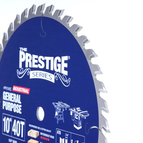 Miniatura 2 de Amana Tool - PR1040C Electro-Blu con punta de carburo Prestige de uso general de 10 pulgadas de diámetro 40T A
