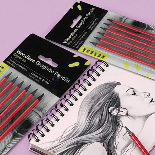 Miniatura 5 de ITODA Lápices de carbón profesional Juego de dibujo, boceto HB, 2B, 4B, 6B, 8B, EE mezcla, lápices de libros para colorear, grafito, profesionales