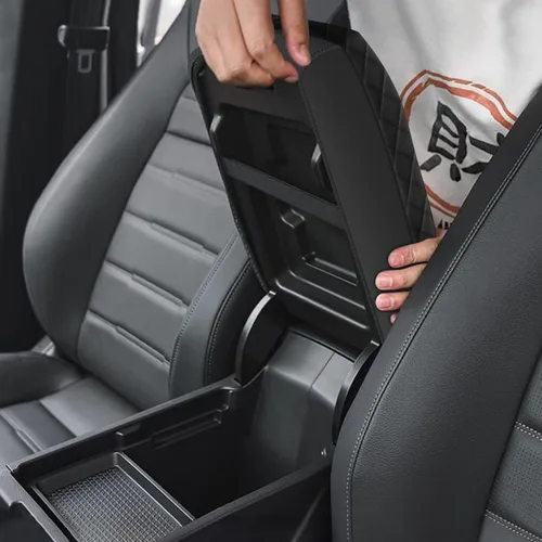 Miniatura 2 de AOMSAZTO Reposabrazos de Altura para Honda Civic 2006-2011 Negro de Cuero Central