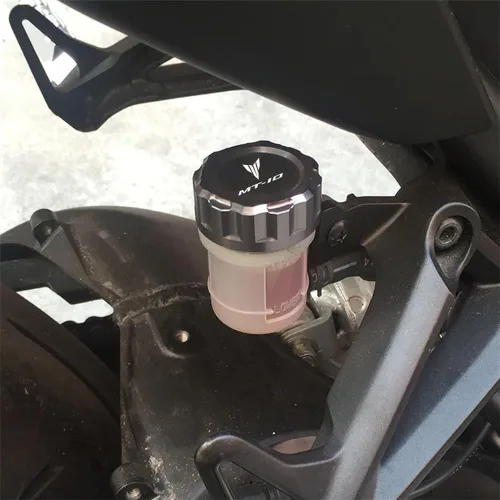 Miniatura 5 de Motocicletas Accesorios Trasero Líquido Líquido Cilindro Maestro Depósito Tapa Tapa Para Y&AMAHA MT10 MT 10 MT-10 MT03 MT-03 MT 03