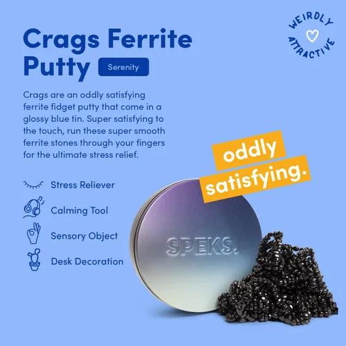Miniatura 2 de Speks Original Crags - Masilla de ferrita Más de 1000 piedras magnéticas en una lata Juguete para aliviar el estrés para adultos y adolescentes
