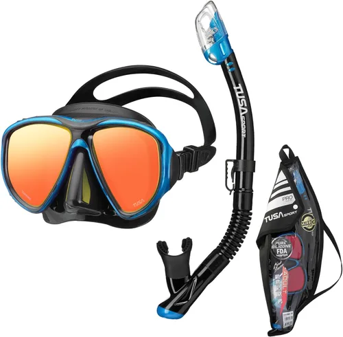Miniatura 4 de TUSA Combo de máscara deportiva Powerview y snorkel seco para adultos