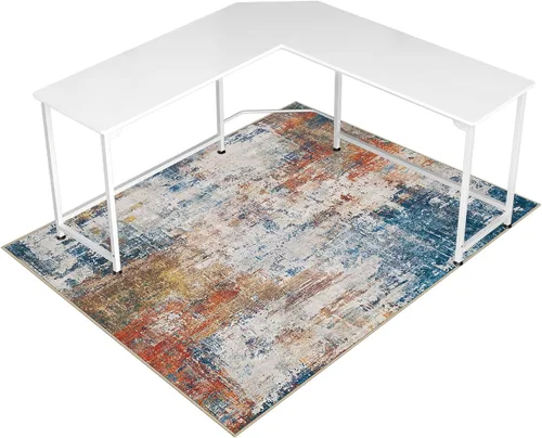Miniatura 21 de Tapete para silla de oficina para suelo de madera dura y azulejos, 36 x 48 pulgadas, tapete resistente para silla de escritorio para suelos duros