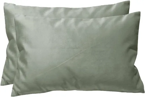 Miniatura 26 de TangDepot - Funda de almohada lisa de terciopelo, funda de cojín supersuave de lujo, muchas opciones de colores y tamaños