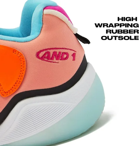 Miniatura 3 de AND1 Override - Zapatos de baloncesto para niños y niñas, tenis de baloncesto altos, talla juvenil de 1 a 7, zapatos de baloncesto para niños