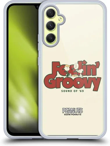 Miniatura 396 de Head Case Designs Funda de gel Woodstock 50th con licencia oficial de Peanuts Snoopy Guitar 1969 [protección de grado militar] compatible