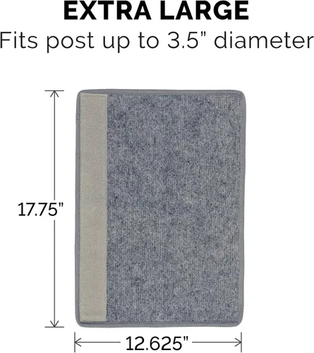 Miniatura 2 de Furhaven Funda para poste rascador envolvente para gatos de interior, se adapta a postes de hasta 3.5 pulgadas de diámetro, duradera y menos